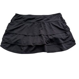 Athleta Black Tiered Skort Skirt